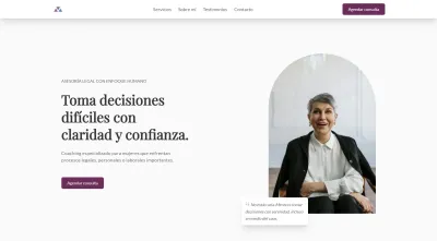 Vista previa del proyecto Landing Page de Asesoría Legal y Coaching Personal para Mujeres